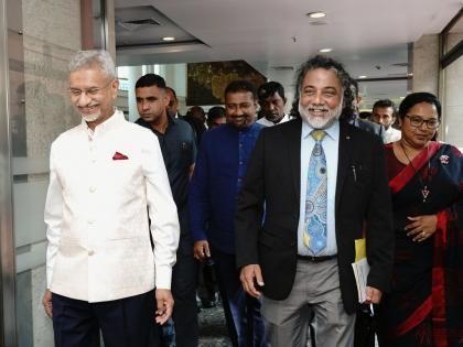 EAM Jaishankar appreciates Sri Lankan parliamentarians' condemnation of terrorism, discuss India's Neighbourhood First policy | EAM Jaishankar appreciates Sri Lankan parliamentarians' condemnation of terrorism, discuss India's Neighbourhood First policy EAM Jaishankar appreciates Sri Lankan parliamentarians' condemnation of terrorism, discuss India's Neighbourhood First policy | EAM Jaishankar appreciates Sri Lankan parliamentarians' condemnation of terrorism, discuss India's Neighbourhood First policy
