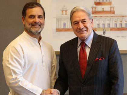 Congress leader Rahul Gandhi holds "warm, engaging" talks with New Zealand's Dy PM | Congress leader Rahul Gandhi holds "warm, engaging" talks with New Zealand's Dy PM Congress leader Rahul Gandhi holds "warm, engaging" talks with New Zealand's Dy PM | Congress leader Rahul Gandhi holds "warm, engaging" talks with New Zealand's Dy PM