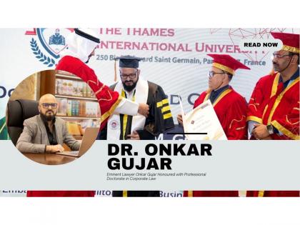 Eminent Lawyer Dr. Onkar Gujar Conferred with Professional Doctorate in Corporate Law at International Summit in Dubai | Eminent Lawyer Dr. Onkar Gujar Conferred with Professional Doctorate in Corporate Law at International Summit in Dubai Eminent Lawyer Dr. Onkar Gujar Conferred with Professional Doctorate in Corporate Law at International Summit in Dubai | Eminent Lawyer Dr. Onkar Gujar Conferred with Professional Doctorate in Corporate Law at International Summit in Dubai