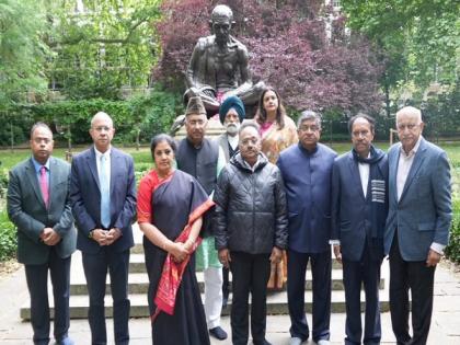 "Mahatma Gandhi's principle more relevant today...": All-party delegation pays tribute in London | "Mahatma Gandhi's principle more relevant today...": All-party delegation pays tribute in London "Mahatma Gandhi's principle more relevant today...": All-party delegation pays tribute in London | "Mahatma Gandhi's principle more relevant today...": All-party delegation pays tribute in London