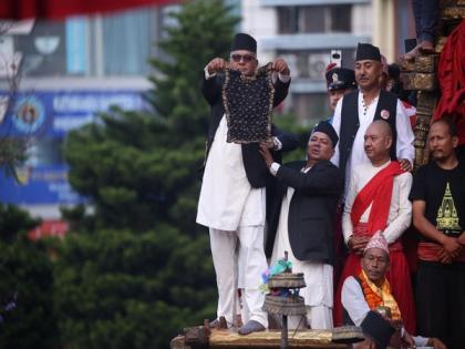 Nepal's longest-reigning chariot procession of "Red God" ends with showing of 'Bhoto' | Nepal's longest-reigning chariot procession of "Red God" ends with showing of 'Bhoto' Nepal's longest-reigning chariot procession of "Red God" ends with showing of 'Bhoto' | Nepal's longest-reigning chariot procession of "Red God" ends with showing of 'Bhoto'