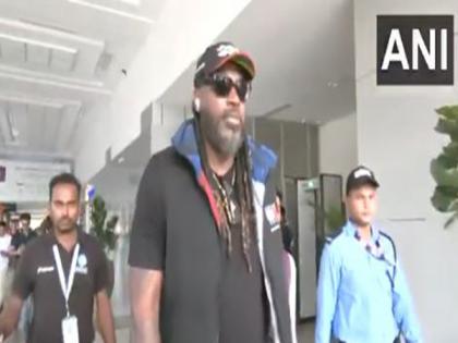 Chris Gayle arrives in Ahmedabad to watch RCB-PBKS IPL final | Chris Gayle arrives in Ahmedabad to watch RCB-PBKS IPL final