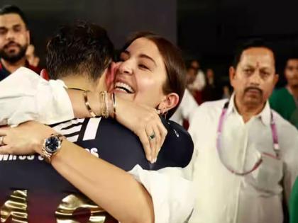 "This is very special for her as well": Virat Kohli on Anushka's constant support for RCB, couple seals IPL win with hugs, kisses | "This is very special for her as well": Virat Kohli on Anushka's constant support for RCB, couple seals IPL win with hugs, kisses "This is very special for her as well": Virat Kohli on Anushka's constant support for RCB, couple seals IPL win with hugs, kisses | "This is very special for her as well": Virat Kohli on Anushka's constant support for RCB, couple seals IPL win with hugs, kisses