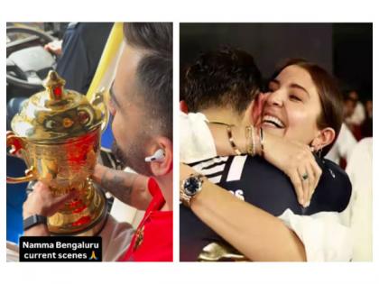 "These happy faces waited...": Anushka shares how Bengaluru crowd gives grand welcome to RCB team, posts video of Kohli holding IPL trophy | "These happy faces waited...": Anushka shares how Bengaluru crowd gives grand welcome to RCB team, posts video of Kohli holding IPL trophy "These happy faces waited...": Anushka shares how Bengaluru crowd gives grand welcome to RCB team, posts video of Kohli holding IPL trophy | "These happy faces waited...": Anushka shares how Bengaluru crowd gives grand welcome to RCB team, posts video of Kohli holding IPL trophy