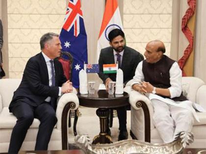 Defence Minister Rajnath Singh holds bilateral meeting with Australian counterpart Marles | Defence Minister Rajnath Singh holds bilateral meeting with Australian counterpart Marles