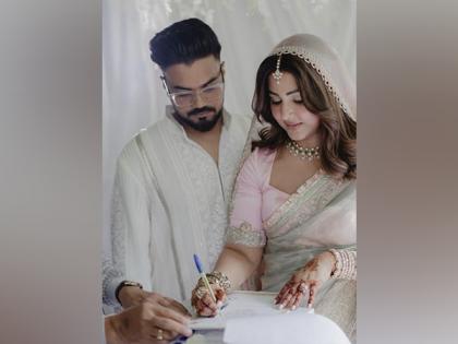 Hina Khan ties the knot with longtime boyfriend Rocky Jaiswal, see pictures | Hina Khan ties the knot with longtime boyfriend Rocky Jaiswal, see pictures