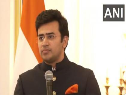"No sane person will equate India with Pakistan": BJP MP Tejasvi Surya in US | "No sane person will equate India with Pakistan": BJP MP Tejasvi Surya in US "No sane person will equate India with Pakistan": BJP MP Tejasvi Surya in US | "No sane person will equate India with Pakistan": BJP MP Tejasvi Surya in US