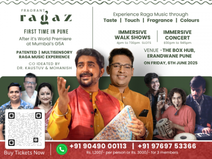 Fragrant Ragaz Set to Enchant Pune: A First-of-Its-Kind Multi-Sensory Raga Experience | Fragrant Ragaz Set to Enchant Pune: A First-of-Its-Kind Multi-Sensory Raga Experience Fragrant Ragaz Set to Enchant Pune: A First-of-Its-Kind Multi-Sensory Raga Experience | Fragrant Ragaz Set to Enchant Pune: A First-of-Its-Kind Multi-Sensory Raga Experience