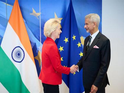 EU Commission President Leyen meets EAM Jaishankar, says "strategic partnership getting stronger" | EU Commission President Leyen meets EAM Jaishankar, says "strategic partnership getting stronger" EU Commission President Leyen meets EAM Jaishankar, says "strategic partnership getting stronger" | EU Commission President Leyen meets EAM Jaishankar, says "strategic partnership getting stronger"