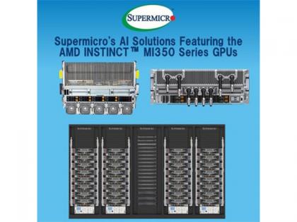 Supermicro Delivers Performance and Efficiency Optimized Liquid-Cooled and Air-Cooled AI Solutions with AMD Instinct™ MI350 Series GPUs and Platforms | Supermicro Delivers Performance and Efficiency Optimized Liquid-Cooled and Air-Cooled AI Solutions with AMD Instinct™ MI350 Series GPUs and Platforms Supermicro Delivers Performance and Efficiency Optimized Liquid-Cooled and Air-Cooled AI Solutions with AMD Instinct™ MI350 Series GPUs and Platforms | Supermicro Delivers Performance and Efficiency Optimized Liquid-Cooled and Air-Cooled AI Solutions with AMD Instinct™ MI350 Series GPUs and Platforms