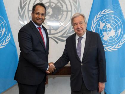 CND chair Shambhu S Kumaran meets UN Chief, discusses global drug challenges | CND chair Shambhu S Kumaran meets UN Chief, discusses global drug challenges CND chair Shambhu S Kumaran meets UN Chief, discusses global drug challenges | CND chair Shambhu S Kumaran meets UN Chief, discusses global drug challenges