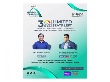 Join AIWO's Health & Wealth Summit 2025 - India's definitive event on Longevity, Vitality & Wealth | June 17 | The Leela Palace, Chennai | Join AIWO's Health & Wealth Summit 2025 - India's definitive event on Longevity, Vitality & Wealth | June 17 | The Leela Palace, Chennai Join AIWO's Health & Wealth Summit 2025 - India's definitive event on Longevity, Vitality & Wealth | June 17 | The Leela Palace, Chennai | Join AIWO's Health & Wealth Summit 2025 - India's definitive event on Longevity, Vitality & Wealth | June 17 | The Leela Palace, Chennai