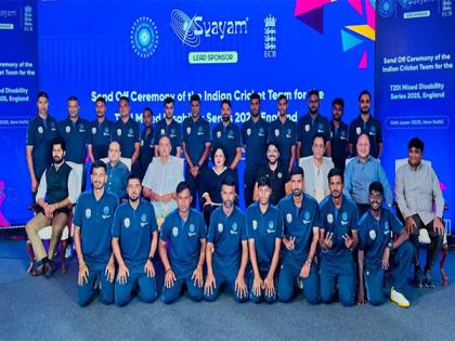 India's first Mixed Disability cricket team given grand send-off for England tour | India's first Mixed Disability cricket team given grand send-off for England tour