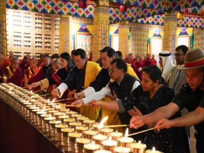 Bhutan King, Queen and fourth Druk Gyalpo attend prayer ceremony in memory of Air India plane crash victims | Bhutan King, Queen and fourth Druk Gyalpo attend prayer ceremony in memory of Air India plane crash victims Bhutan King, Queen and fourth Druk Gyalpo attend prayer ceremony in memory of Air India plane crash victims | Bhutan King, Queen and fourth Druk Gyalpo attend prayer ceremony in memory of Air India plane crash victims