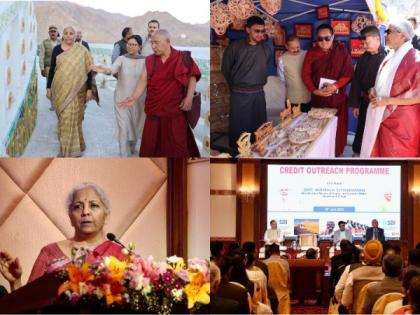 Finance Minister Nirmala Sitharaman inaugurates developmental projects in Ladakh | Finance Minister Nirmala Sitharaman inaugurates developmental projects in Ladakh Finance Minister Nirmala Sitharaman inaugurates developmental projects in Ladakh | Finance Minister Nirmala Sitharaman inaugurates developmental projects in Ladakh