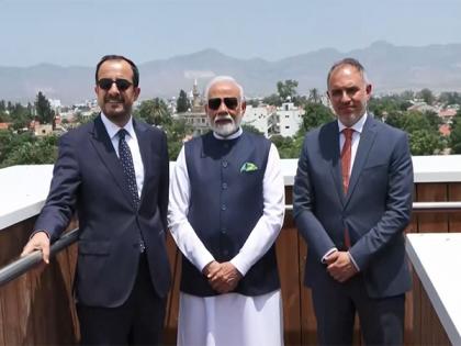 Cyprus President, PM Modi view mountains near Nicosia which are under Turkish occupation | Cyprus President, PM Modi view mountains near Nicosia which are under Turkish occupation Cyprus President, PM Modi view mountains near Nicosia which are under Turkish occupation | Cyprus President, PM Modi view mountains near Nicosia which are under Turkish occupation