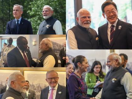 PM Modi meets world leaders on sidelines of G7 Summit in Kananaskis; discusses bilateral cooperation, global issues | PM Modi meets world leaders on sidelines of G7 Summit in Kananaskis; discusses bilateral cooperation, global issues PM Modi meets world leaders on sidelines of G7 Summit in Kananaskis; discusses bilateral cooperation, global issues | PM Modi meets world leaders on sidelines of G7 Summit in Kananaskis; discusses bilateral cooperation, global issues