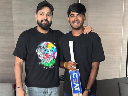 Ayush Mhatre meets Rohit Sharma before leaving for England tour | Ayush Mhatre meets Rohit Sharma before leaving for England tour