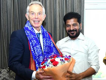 Tony Blair enthralled with presentation on Telangana Rising 2047 by CM Revanth Reddy: Telangana CMO | Tony Blair enthralled with presentation on Telangana Rising 2047 by CM Revanth Reddy: Telangana CMO Tony Blair enthralled with presentation on Telangana Rising 2047 by CM Revanth Reddy: Telangana CMO | Tony Blair enthralled with presentation on Telangana Rising 2047 by CM Revanth Reddy: Telangana CMO