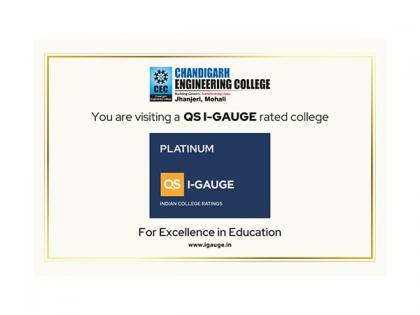 CGC Jhanjeri, Mohali Becomes First in North India to Achieve QS I-GAUGE Platinum Rating Across All Parameters | CGC Jhanjeri, Mohali Becomes First in North India to Achieve QS I-GAUGE Platinum Rating Across All Parameters CGC Jhanjeri, Mohali Becomes First in North India to Achieve QS I-GAUGE Platinum Rating Across All Parameters | CGC Jhanjeri, Mohali Becomes First in North India to Achieve QS I-GAUGE Platinum Rating Across All Parameters