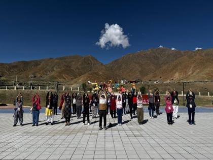 Kailash Manasarovar Yatris celebrate International Day of Yoga in Tibet | Kailash Manasarovar Yatris celebrate International Day of Yoga in Tibet Kailash Manasarovar Yatris celebrate International Day of Yoga in Tibet | Kailash Manasarovar Yatris celebrate International Day of Yoga in Tibet