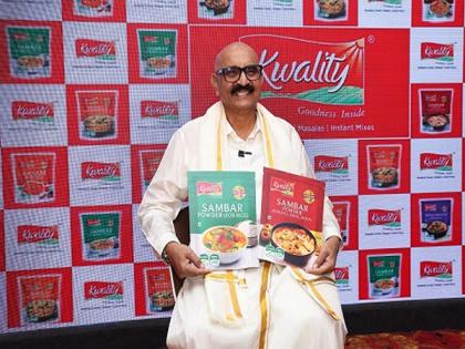 Celebrity Chef Sihi Kahi Chandru Becomes the Brand Ambassador for Kwality Foods' First-of-its-Kind Sambar Masalas tailored for Idli and Rice | Celebrity Chef Sihi Kahi Chandru Becomes the Brand Ambassador for Kwality Foods' First-of-its-Kind Sambar Masalas tailored for Idli and Rice Celebrity Chef Sihi Kahi Chandru Becomes the Brand Ambassador for Kwality Foods' First-of-its-Kind Sambar Masalas tailored for Idli and Rice | Celebrity Chef Sihi Kahi Chandru Becomes the Brand Ambassador for Kwality Foods' First-of-its-Kind Sambar Masalas tailored for Idli and Rice