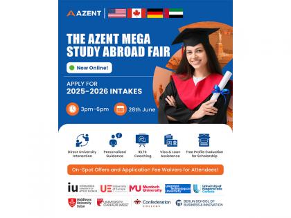 Azent Overseas Education Hosts Mega Online Study Abroad Fair | Azent Overseas Education Hosts Mega Online Study Abroad Fair Azent Overseas Education Hosts Mega Online Study Abroad Fair | Azent Overseas Education Hosts Mega Online Study Abroad Fair