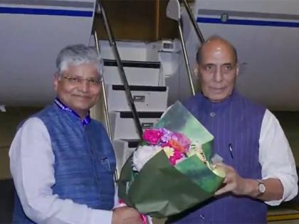 Defence Minister Rajnath Singh arrives in China for SCO meet | Defence Minister Rajnath Singh arrives in China for SCO meet Defence Minister Rajnath Singh arrives in China for SCO meet | Defence Minister Rajnath Singh arrives in China for SCO meet