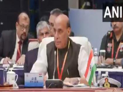 Defence Minister Rajnath Singh highlights terrorism's threat to world at SCO meeting in China | Defence Minister Rajnath Singh highlights terrorism's threat to world at SCO meeting in China Defence Minister Rajnath Singh highlights terrorism's threat to world at SCO meeting in China | Defence Minister Rajnath Singh highlights terrorism's threat to world at SCO meeting in China