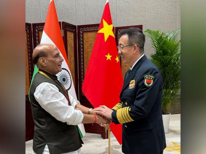 Rajnath Singh meets Chinese counterpart Dong Jun, stresses on border management and to have permanent solution of border demarcation | Rajnath Singh meets Chinese counterpart Dong Jun, stresses on border management and to have permanent solution of border demarcation Rajnath Singh meets Chinese counterpart Dong Jun, stresses on border management and to have permanent solution of border demarcation | Rajnath Singh meets Chinese counterpart Dong Jun, stresses on border management and to have permanent solution of border demarcation