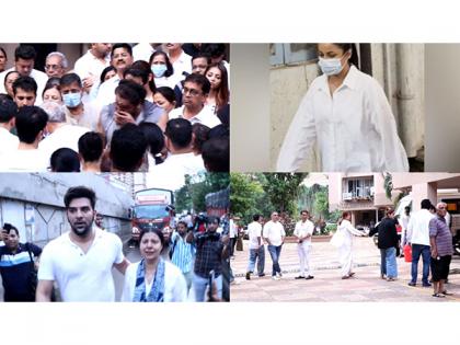 Shefali Jariwala cremated in Mumbai, husband Parag Tyagi breaks down in tears while bidding final goodbye | Shefali Jariwala cremated in Mumbai, husband Parag Tyagi breaks down in tears while bidding final goodbye