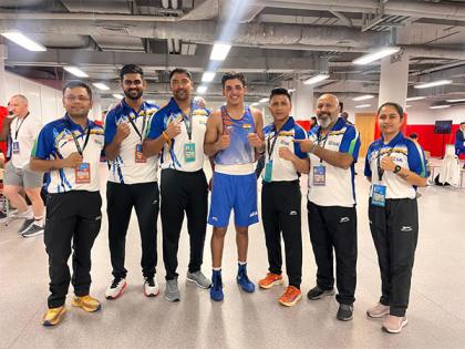 Hitesh, Sachin Siwach lead India's winning start at World Boxing Cup Kazakhstan 2025 | Hitesh, Sachin Siwach lead India's winning start at World Boxing Cup Kazakhstan 2025 Hitesh, Sachin Siwach lead India's winning start at World Boxing Cup Kazakhstan 2025 | Hitesh, Sachin Siwach lead India's winning start at World Boxing Cup Kazakhstan 2025