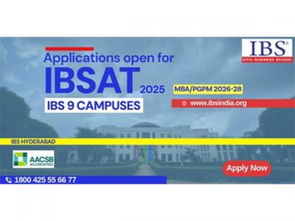 IBSAT 2025, an MBA/PGPM Entrance Exam for 9 campuses of ICFAI Business School, opens July 1, 2025 | IBSAT 2025, an MBA/PGPM Entrance Exam for 9 campuses of ICFAI Business School, opens July 1, 2025 IBSAT 2025, an MBA/PGPM Entrance Exam for 9 campuses of ICFAI Business School, opens July 1, 2025 | IBSAT 2025, an MBA/PGPM Entrance Exam for 9 campuses of ICFAI Business School, opens July 1, 2025