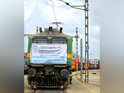 Adani logistics launches First double stack rake between ICD Tumb and ICD Patli, set to transform Vapi-Haryana freight corridor | Adani logistics launches First double stack rake between ICD Tumb and ICD Patli, set to transform Vapi-Haryana freight corridor Adani logistics launches First double stack rake between ICD Tumb and ICD Patli, set to transform Vapi-Haryana freight corridor | Adani logistics launches First double stack rake between ICD Tumb and ICD Patli, set to transform Vapi-Haryana freight corridor
