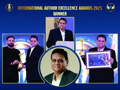 Author Rajesh D. Sanghvi Honored with International Author Excellence Award 2025 in Dubai | Author Rajesh D. Sanghvi Honored with International Author Excellence Award 2025 in Dubai