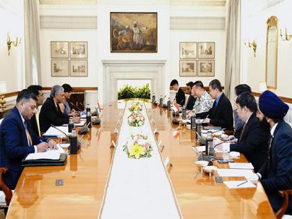 MEA Secy P Kumaran meets Singapore Foreign Affairs Permanent Secy Luke Goh | MEA Secy P Kumaran meets Singapore Foreign Affairs Permanent Secy Luke Goh