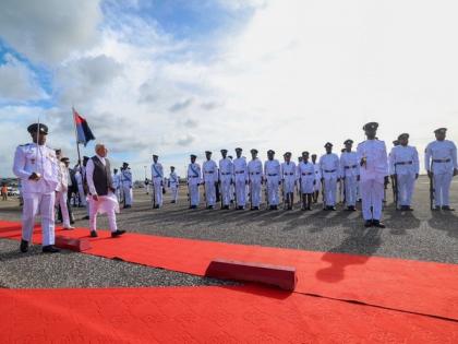 "Friendship will scale new heights": PM Modi thanks Trinidad and Tobago's PM for warm welcome, says "visit will cement bilateral ties" | "Friendship will scale new heights": PM Modi thanks Trinidad and Tobago's PM for warm welcome, says "visit will cement bilateral ties" "Friendship will scale new heights": PM Modi thanks Trinidad and Tobago's PM for warm welcome, says "visit will cement bilateral ties" | "Friendship will scale new heights": PM Modi thanks Trinidad and Tobago's PM for warm welcome, says "visit will cement bilateral ties"