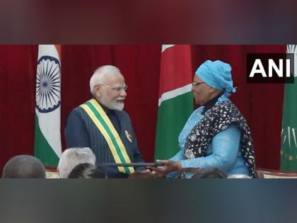 PM Modi conferred with Namibia's highest civilian award | PM Modi conferred with Namibia's highest civilian award
