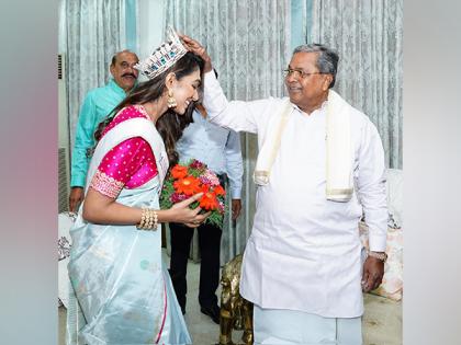 Miss Universe Karnataka 2025 winner meets CM Siddaramaiah ahead of nationals | Miss Universe Karnataka 2025 winner meets CM Siddaramaiah ahead of nationals
