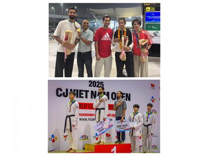 India Shines at CJ Vietnam Open 2025: Peace Taekwondo Academy Athletes Bring Home 1 Gold, 2 Bronze | India Shines at CJ Vietnam Open 2025: Peace Taekwondo Academy Athletes Bring Home 1 Gold, 2 Bronze India Shines at CJ Vietnam Open 2025: Peace Taekwondo Academy Athletes Bring Home 1 Gold, 2 Bronze | India Shines at CJ Vietnam Open 2025: Peace Taekwondo Academy Athletes Bring Home 1 Gold, 2 Bronze