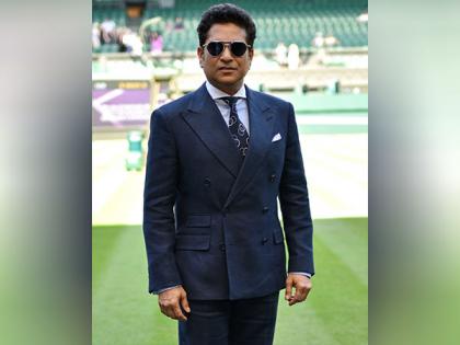 Sachin Tendulkar marks his presence at centre court during Wimbledon 2025 men singles semi-final | Sachin Tendulkar marks his presence at centre court during Wimbledon 2025 men singles semi-final