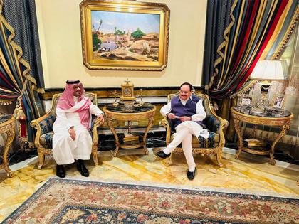JP Nadda meets Saudi-India Business Council Chief, highlights investment opportunities in India | JP Nadda meets Saudi-India Business Council Chief, highlights investment opportunities in India