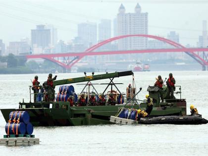 Taiwan conducts live explosive Han Kuang drills along Tamsui River to block Chinese PLA amphibious assault aimed at capital | Taiwan conducts live explosive Han Kuang drills along Tamsui River to block Chinese PLA amphibious assault aimed at capital