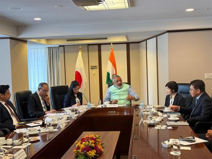 Union Minister Giriraj Singh meets textile industry leaders in Japan's Tokyo, invites them to partner in India's textile growth story | Union Minister Giriraj Singh meets textile industry leaders in Japan's Tokyo, invites them to partner in India's textile growth story Union Minister Giriraj Singh meets textile industry leaders in Japan's Tokyo, invites them to partner in India's textile growth story | Union Minister Giriraj Singh meets textile industry leaders in Japan's Tokyo, invites them to partner in India's textile growth story