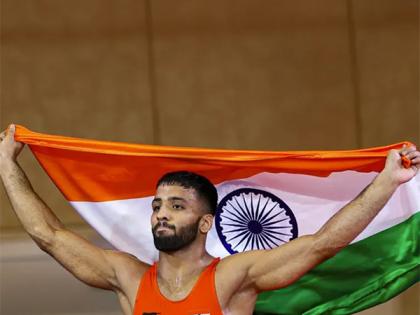 India wrestler Sujeet Kalka strikes gold in men's 65kg freestyle at Polyak Imre & Varga Janos Memorial | India wrestler Sujeet Kalka strikes gold in men's 65kg freestyle at Polyak Imre & Varga Janos Memorial