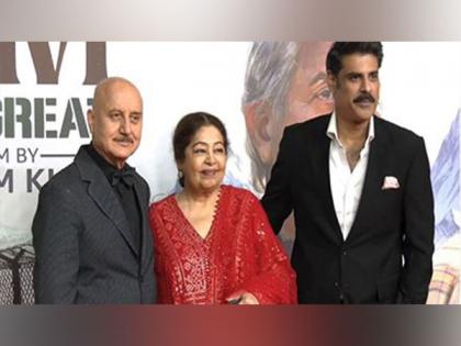 Kirron Kher makes rare appearance to support Anupam Kher at 'Tanvi The Great' premiere | Kirron Kher makes rare appearance to support Anupam Kher at 'Tanvi The Great' premiere Kirron Kher makes rare appearance to support Anupam Kher at 'Tanvi The Great' premiere | Kirron Kher makes rare appearance to support Anupam Kher at 'Tanvi The Great' premiere