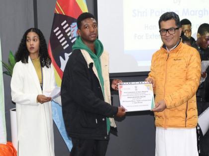 MoS Margherita hands ICCR scholarship letters to students in Eswatini | MoS Margherita hands ICCR scholarship letters to students in Eswatini MoS Margherita hands ICCR scholarship letters to students in Eswatini | MoS Margherita hands ICCR scholarship letters to students in Eswatini