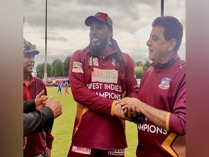 West Indies Champions register thrilling win against England Champions | West Indies Champions register thrilling win against England Champions