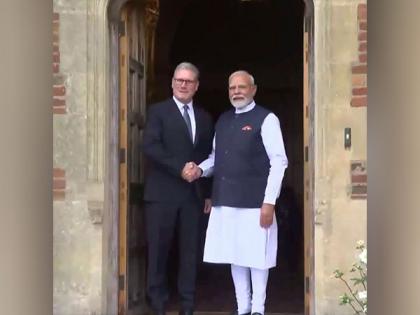 PM Modi meets UK counterpart Keir Starmer in London | PM Modi meets UK counterpart Keir Starmer in London