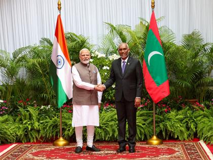 President Muizzu lauds India's commitment of being First Responder for Maldives in dealing with any crisis | President Muizzu lauds India's commitment of being First Responder for Maldives in dealing with any crisis President Muizzu lauds India's commitment of being First Responder for Maldives in dealing with any crisis | President Muizzu lauds India's commitment of being First Responder for Maldives in dealing with any crisis